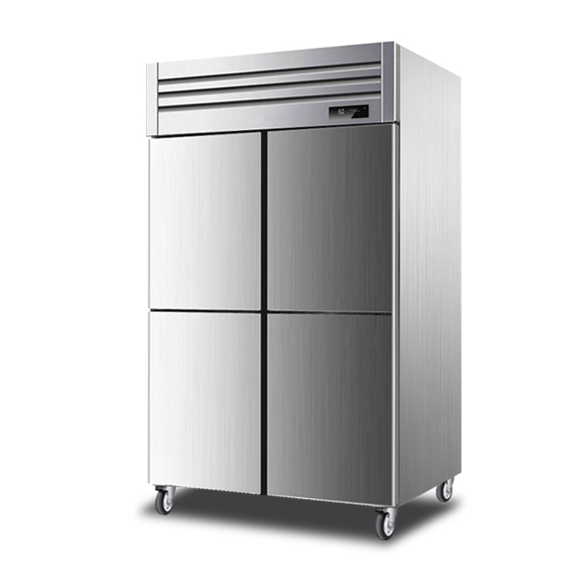 SKIPIO 1000 4D UPRIGHT CHILLER KULKAS 4 PINTU STAINLESS SEKOLAH HOTEL DAN RESTORAN
