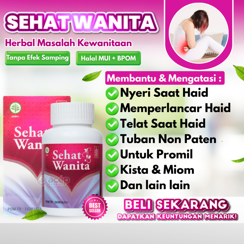 Sehat Wanita Obat Herbal Nyeri Saat Haid Memperlancar Haid Tuban Non Paten Untuk Promil Kista Miom