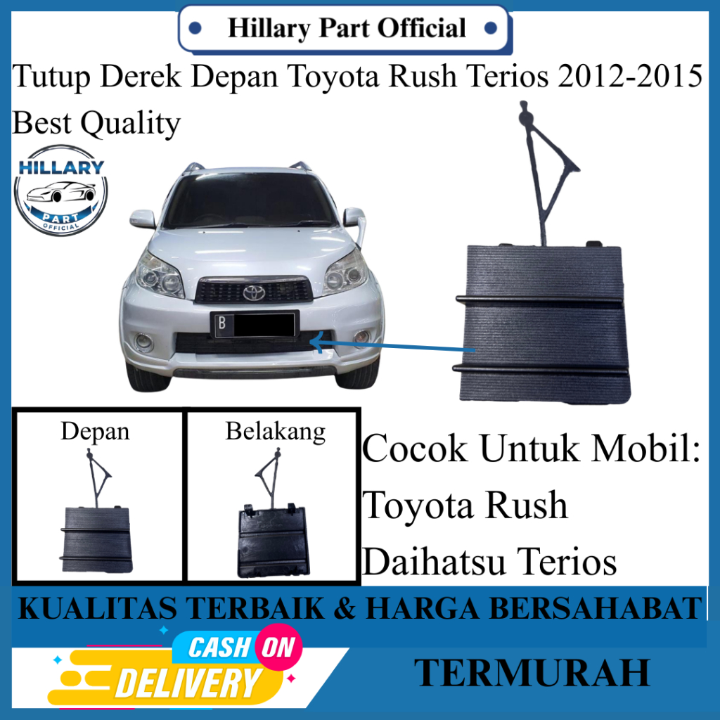 Tutup Derek Cover Towing Toyota Rush Terios 2012-2015