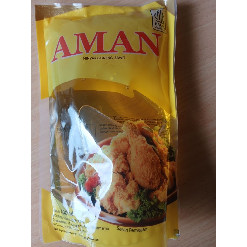 MINYAK GORENG AMAN 800 ml/Siip 900 ml/( 1dus x 12 pcs )