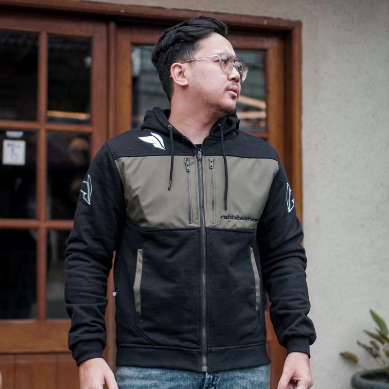 Rabbit & Wheels Tritone Hoodie Zipper Green