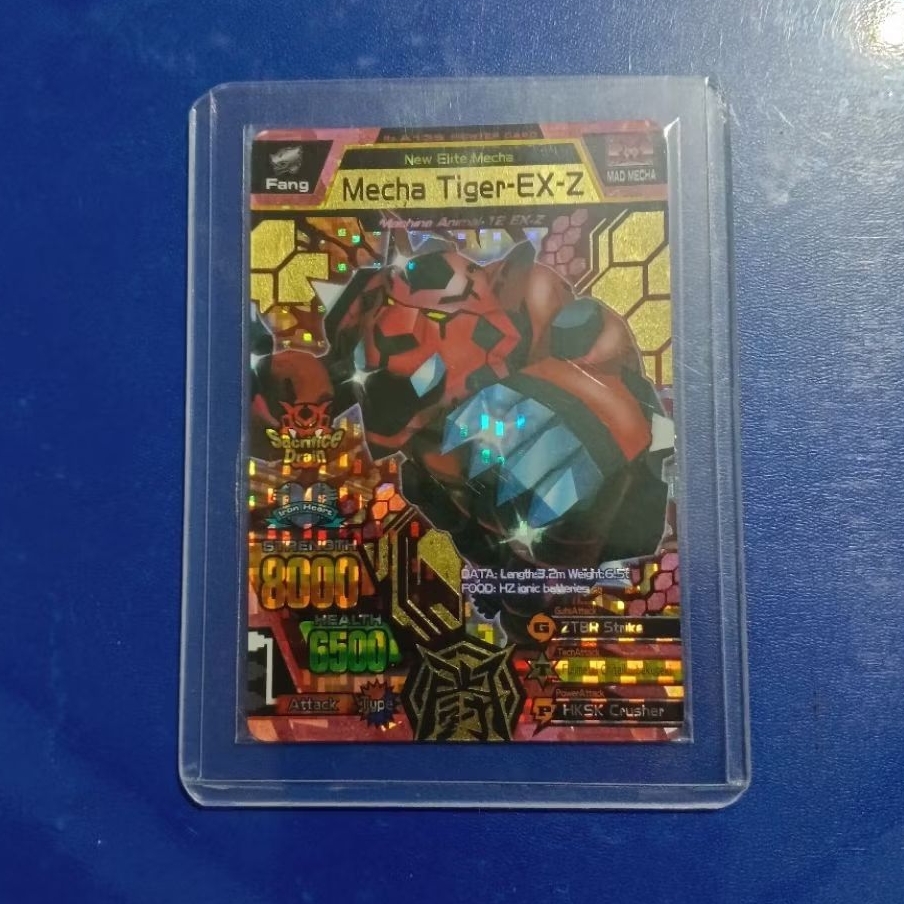 kartu animal kaiser mecha tiger ex z ultra rare original
