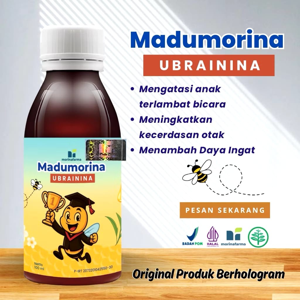 Madu Morina Ubrainina – Bantu Anak Cepat Bicara & Lebih Pintar 100 ML