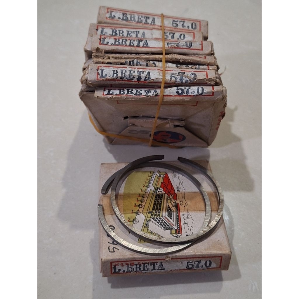 Ring Piston Seher Original Asso Lambretta J125 3 4 Speed J Range Starstream Size 57.00
