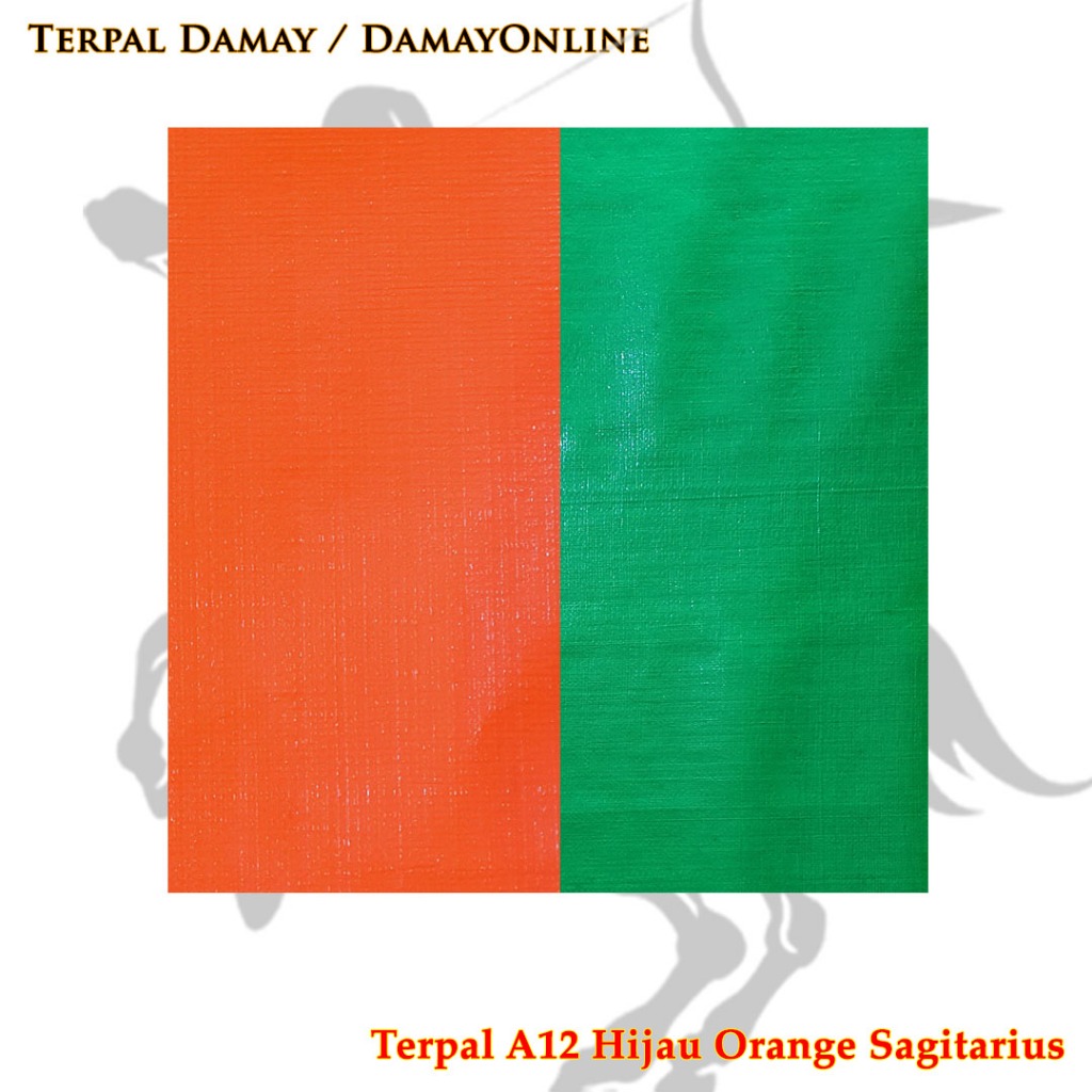 Terpal Rol A12 Hijau Orange Korea Sagitarius ( Harga / Rol )