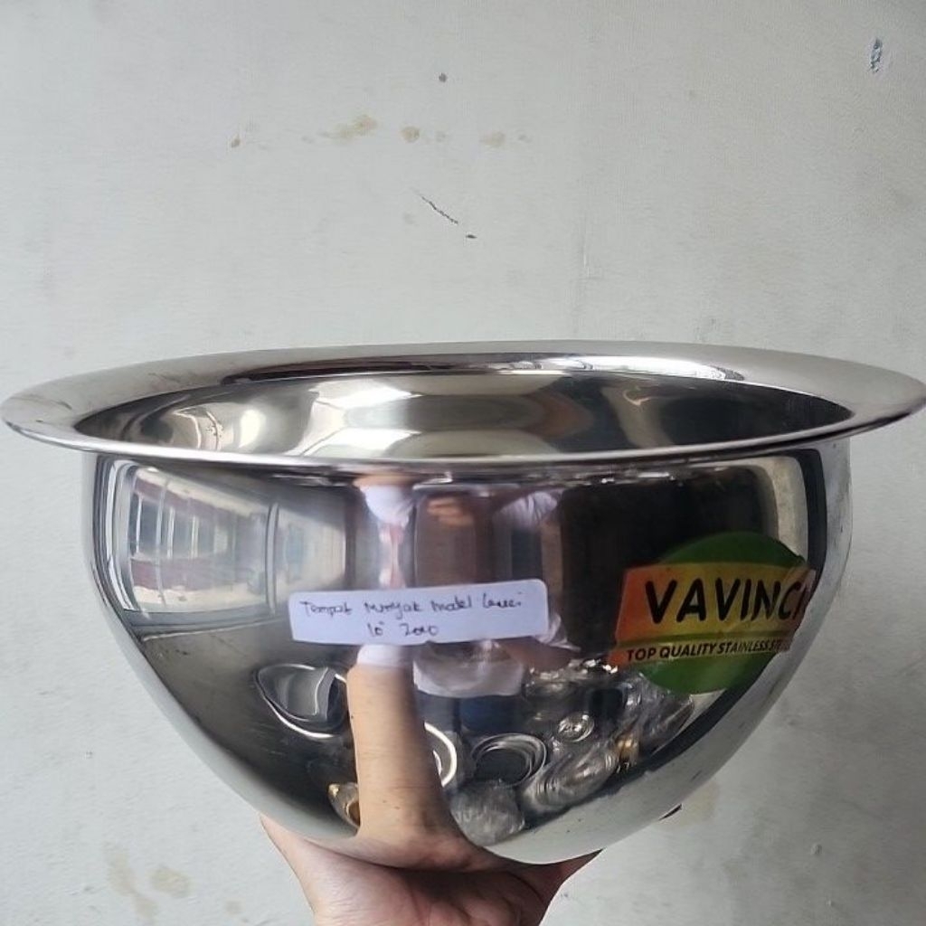 baskom dalam stainless vavinci model guci 2040 diameter 30cm