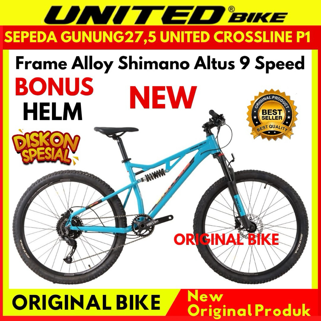 SEPEDA GUNUNG 27.5 MTB UNITED CROSSLINE P1 NEW