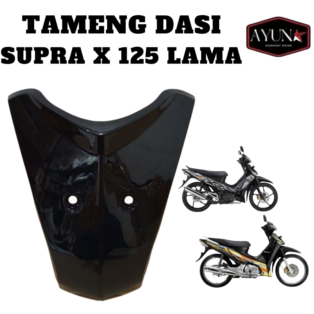 Panel Tameng Body Depan Honda Supra X 125 Lama Tameng Depan Supra X 125 Batman 2004-2013 Hitam Tensi