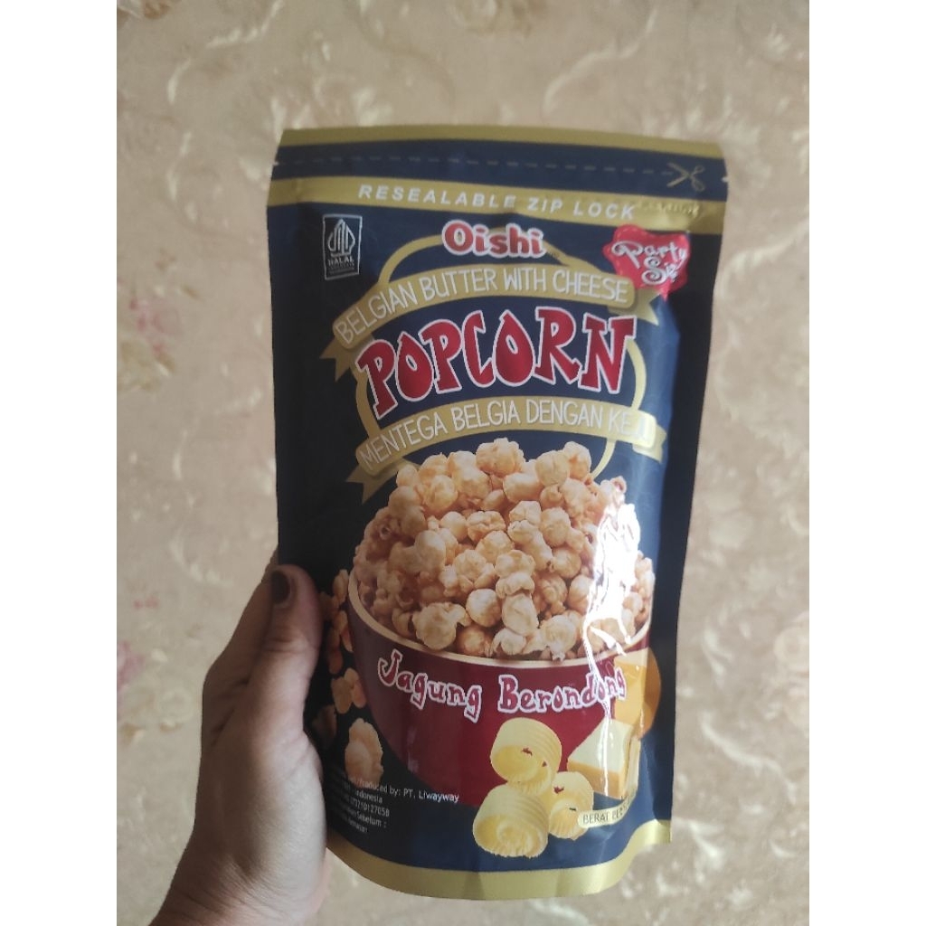 OISHI POPCORN CARAMEL 100GR/JAGUNG POPCORN ANEKA RASA