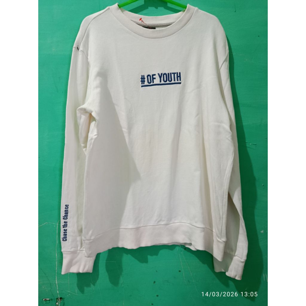 Crewneck Hangten White Original Preloved