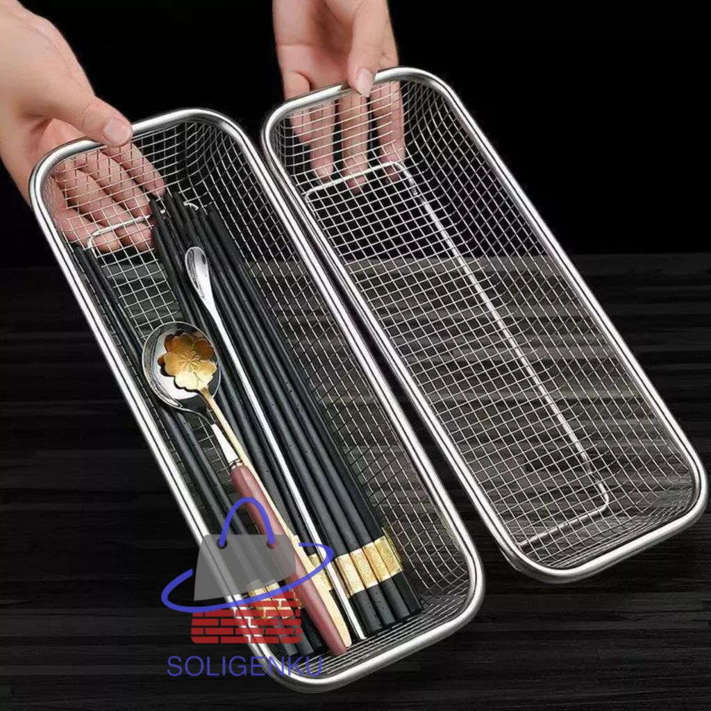 Saringan Segi / Peniris Gorengan / Tirisan Segi Lubang Stainless / Saringan Segi Stainlees / Tirisan