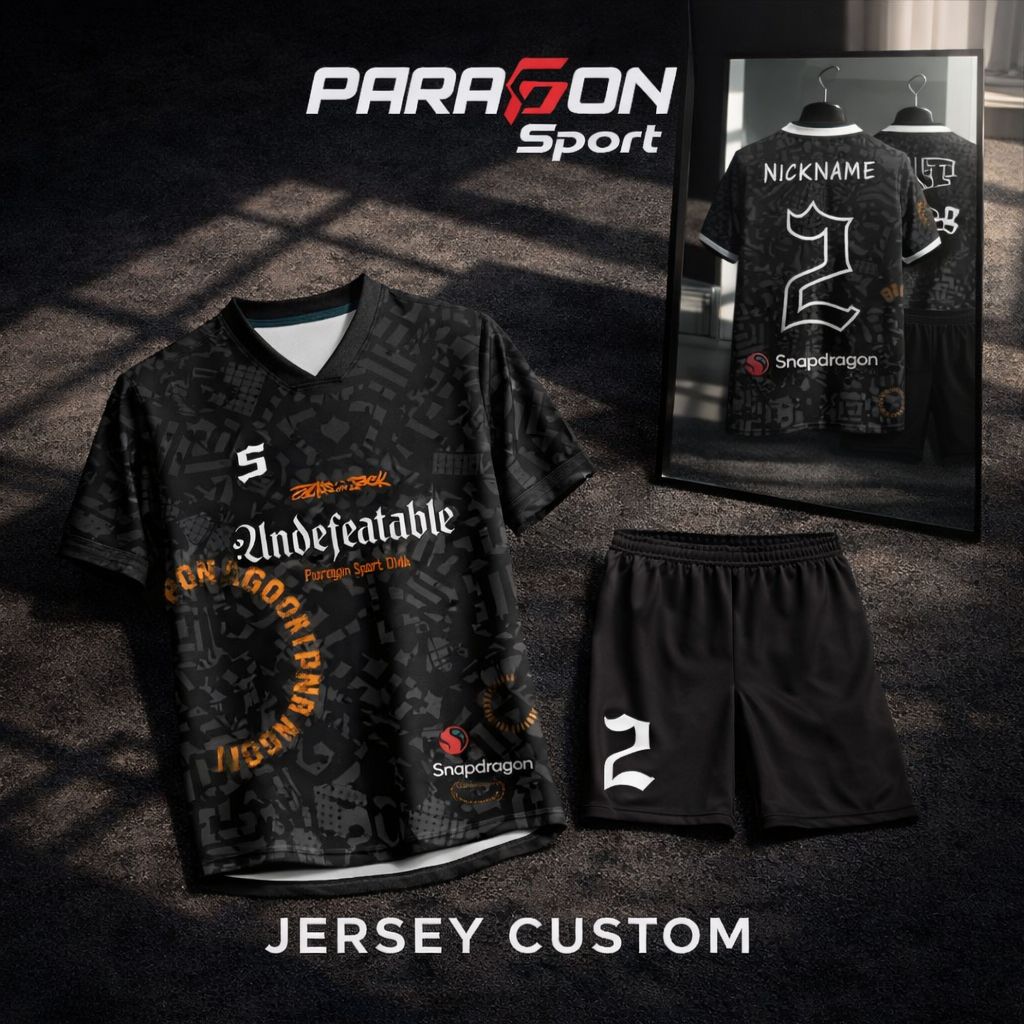 Kaos Jersey Futsal Printing Baju Futsal Custom Nama dan Nomor Punggung Bisa Satuan
