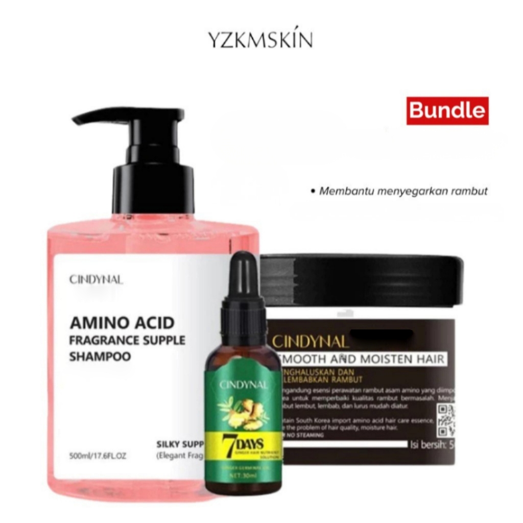 Cindynal SMOOTH Paket Pelurus Rambut Korea Tanpa Catok Cindynal 500gr