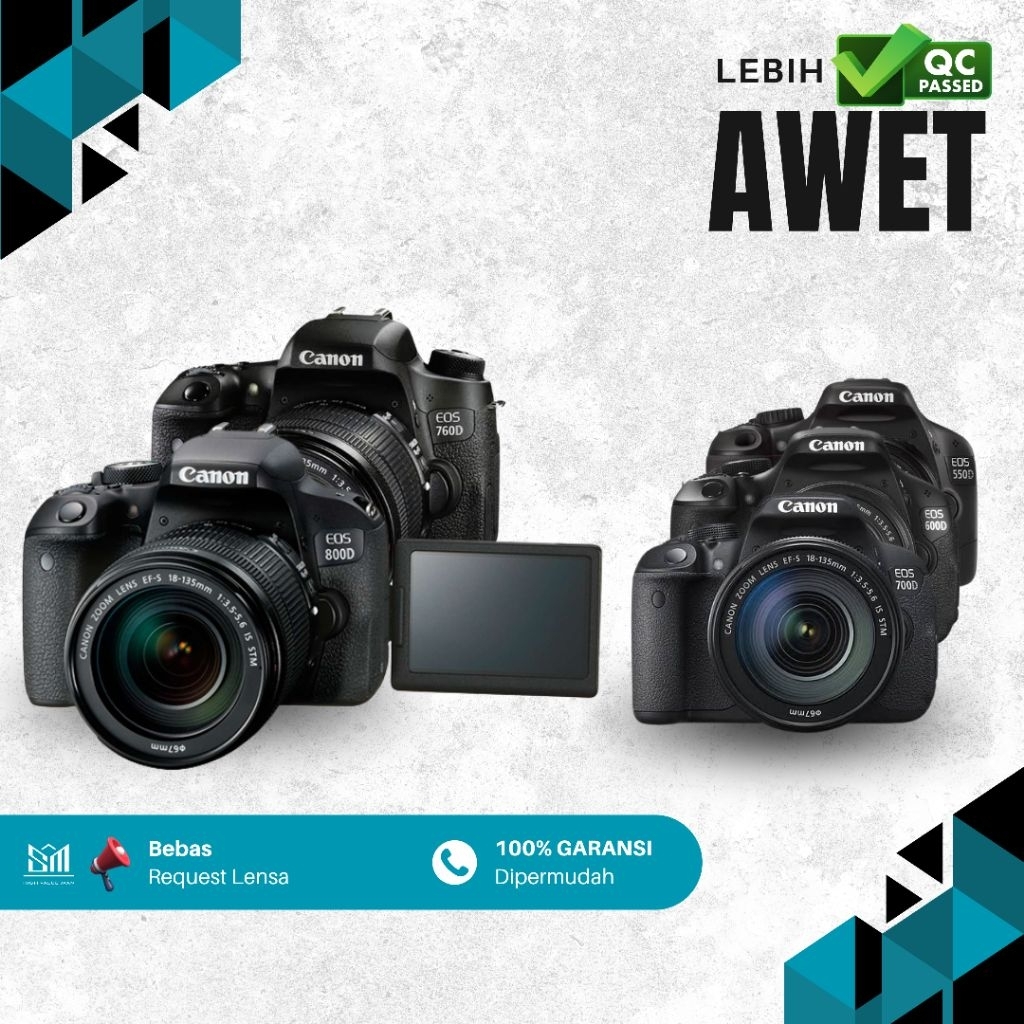 Strong DSLR PEMULA CANON 800D CANON 760D CANON 750D CANON 700D CANON 600D CANON 550D KAMERA DSLR KOK