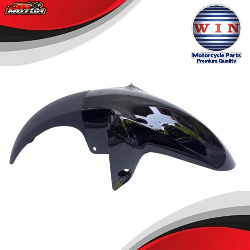 SLEBOR SPAKBOR DEPAN R15 HITAM ORIGINAL WIN