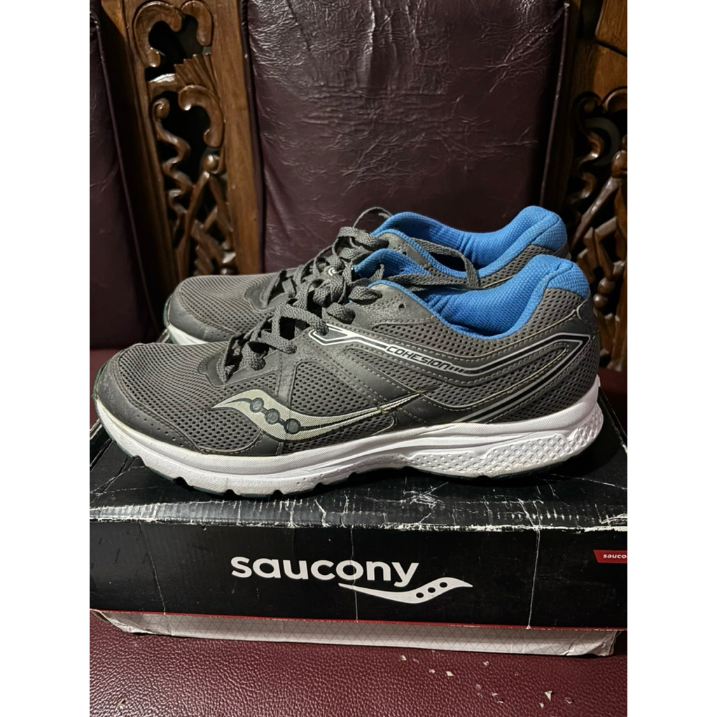 ORIGINAL SEPATU SAUCONY GRID COHESION 11 SIZE 44 DUS LENGKAP