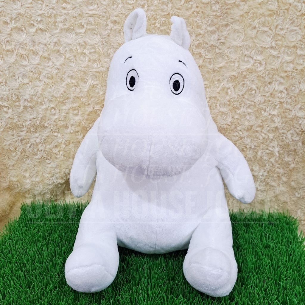 Boneka Moomin Putih L Boneka Sit Moomin Hippo