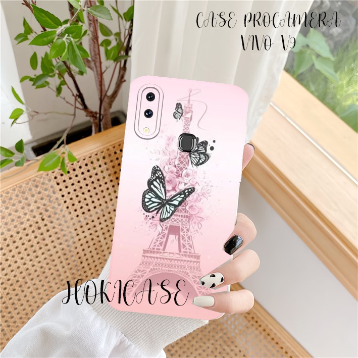 Silicone Vivo V9 V7 V7 Plus V5 V5 Plus Motif Butterfly Case Keren Kekinian Soft Case Lentur[HC16]