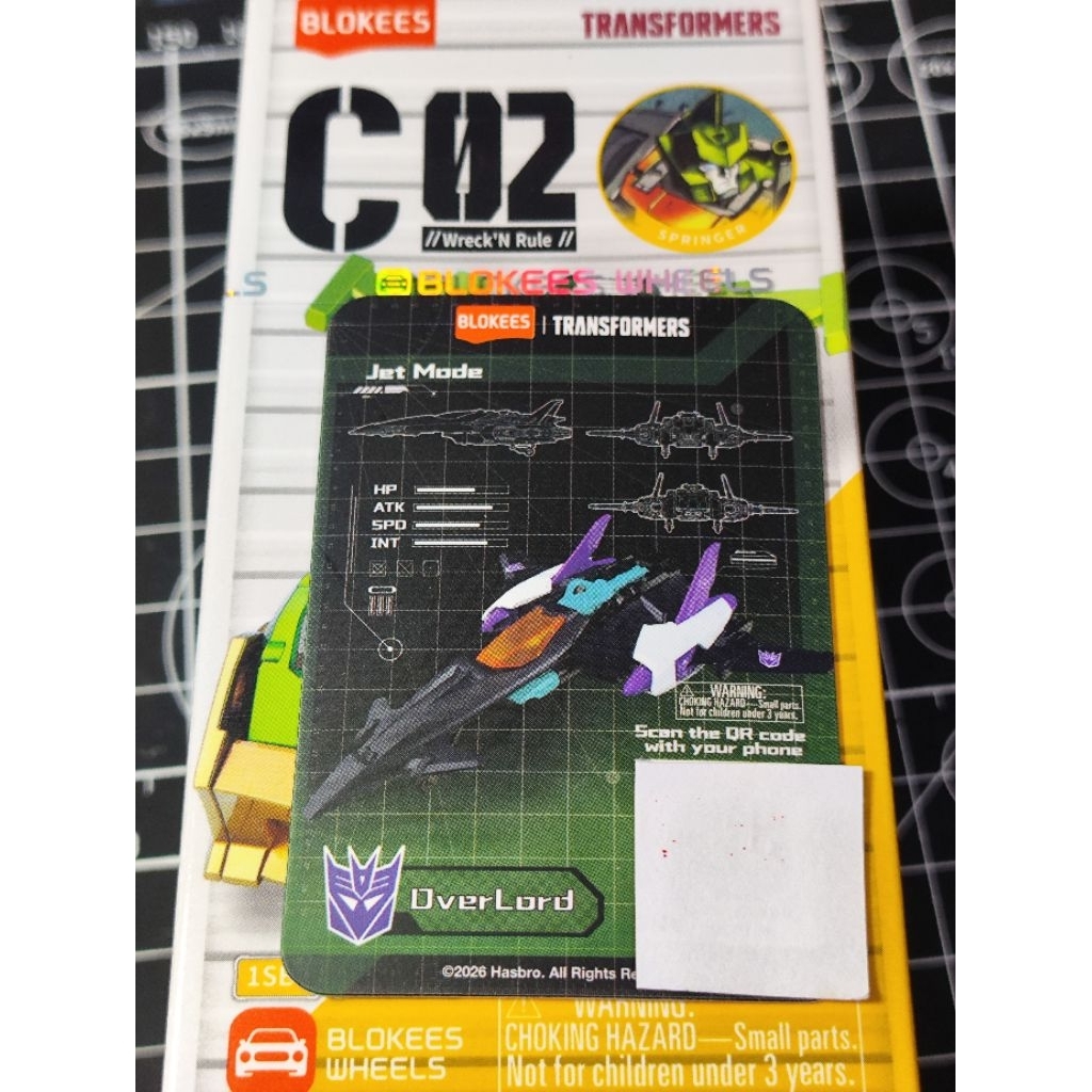 Wheels Transformers C02 Overlord Plane