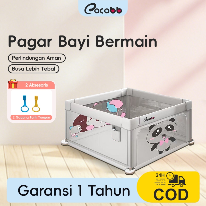 COCOBB Pagar Bayi  Pagar Mainan Anak Baby Fence Kokoh Play Fence Pagar Anak Baby Fence