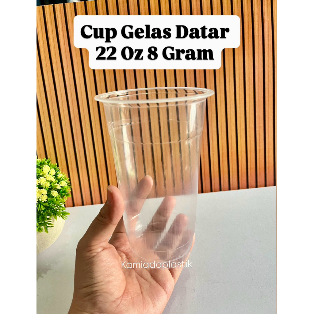 (isi 50) Cup Gelas Datar 22 Oz 8 gram NAKULA/ cup 22oz 8 gram