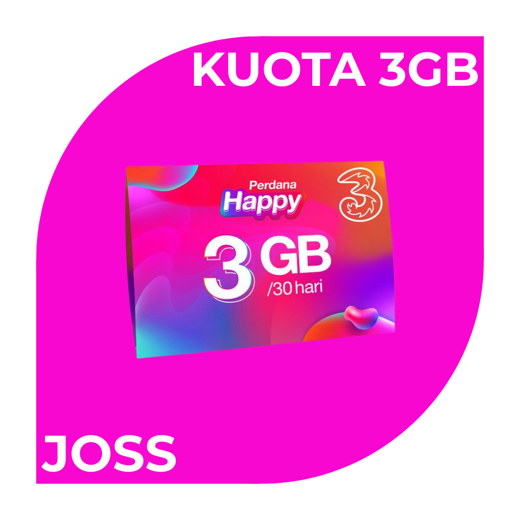 THREE 5G Kartu Perdana Tri Internet Kuota 3GB Nasional