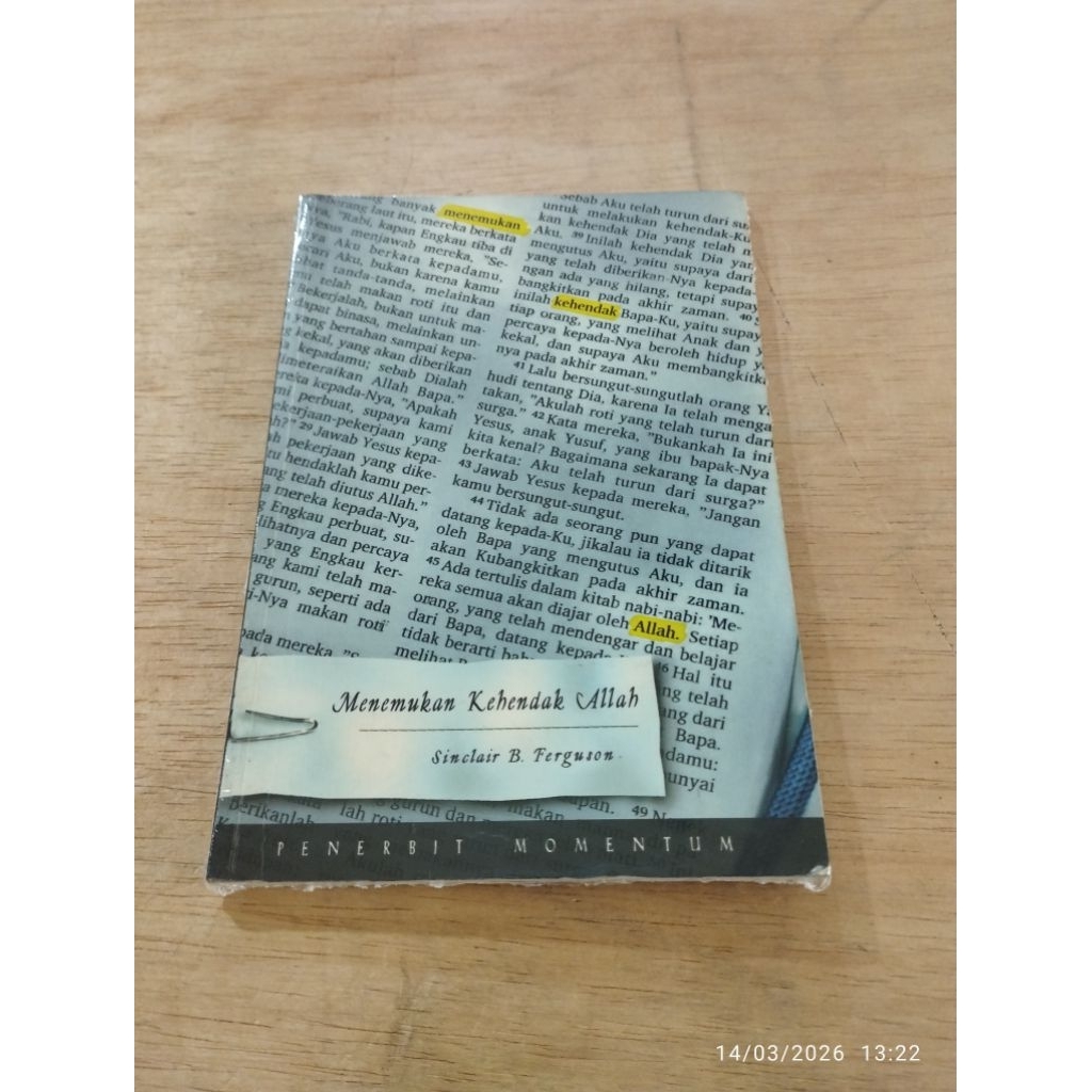 Buku Bekas Original Menemukan Kehendak Allah