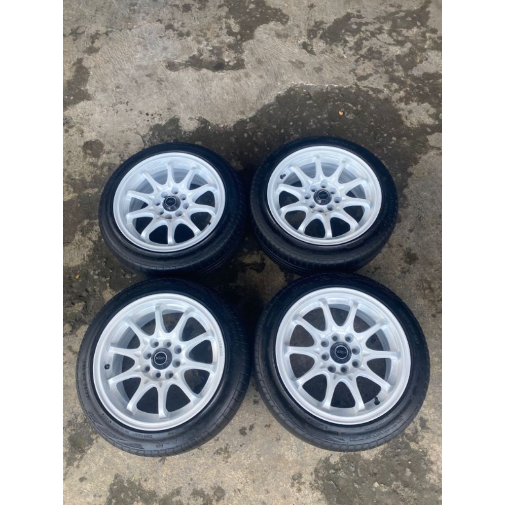 velg ce28 r15 lebar 7 et 38 kondisi bekas plus ban