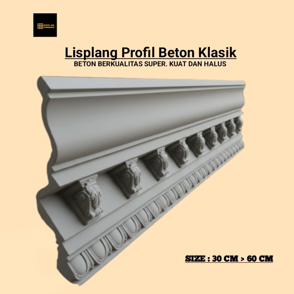 Lisplang Profil Beton Motif Korbel List Beton Lisplang Beton Motif Korbel