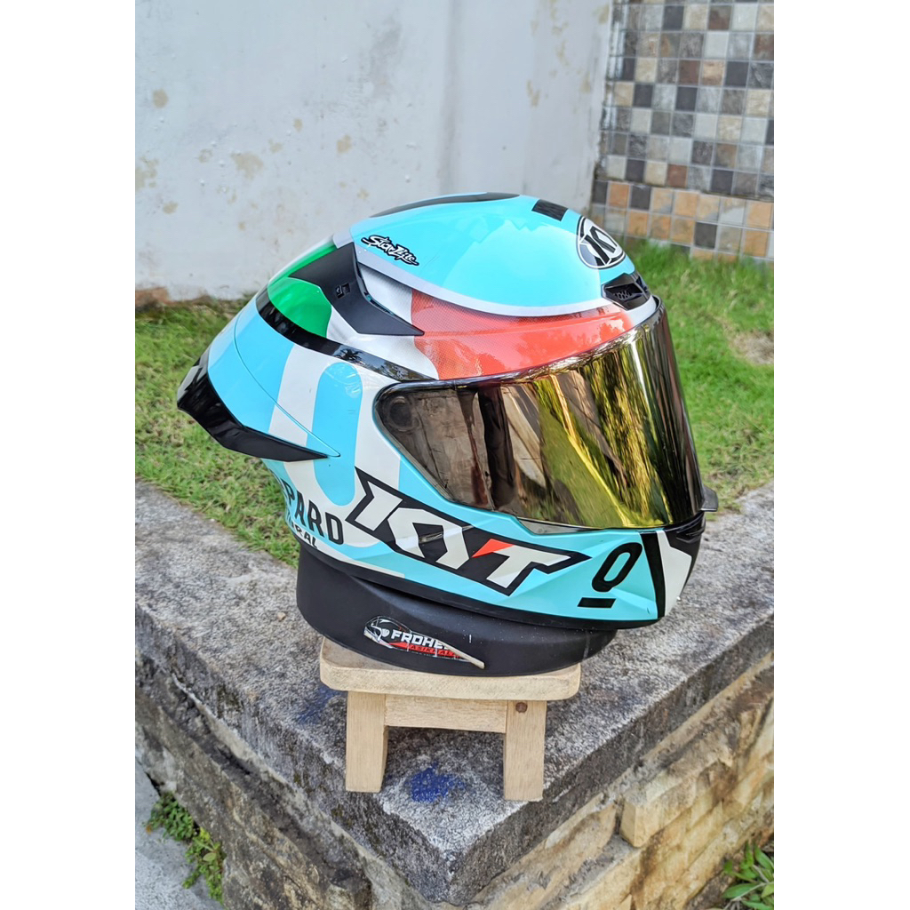 KYT TTCOURSE DALAPORTA LEOPARD ORIGINAL SECOND PAKET GANTENG