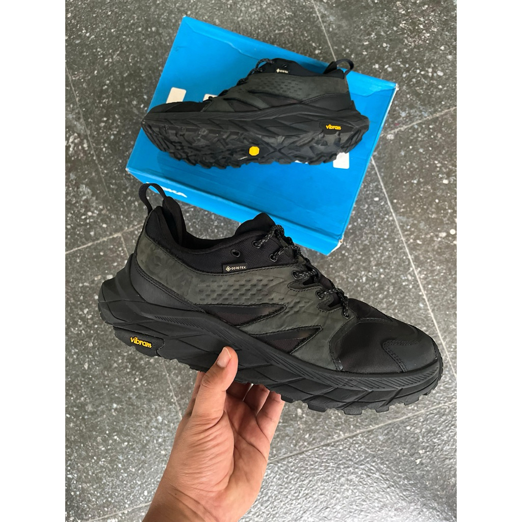 PRE HOKA M ANACAPA LOW GTX ALL BLACK