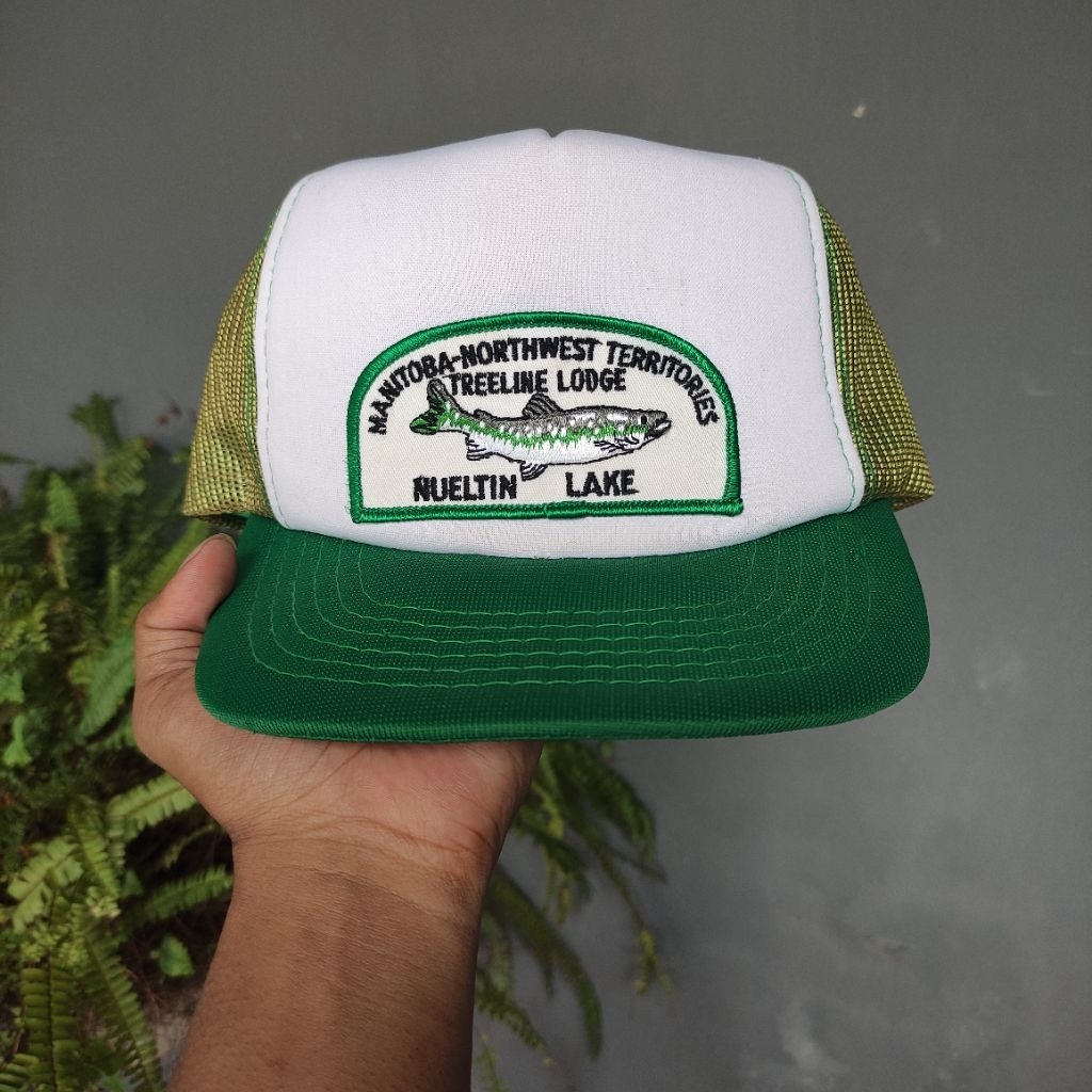 TOPI VINTAGE PATCH FISH YOUNGAN TRUCKER