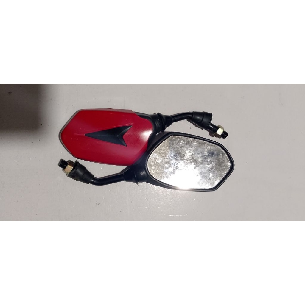 spion variasi mini black red untuk motor honda
