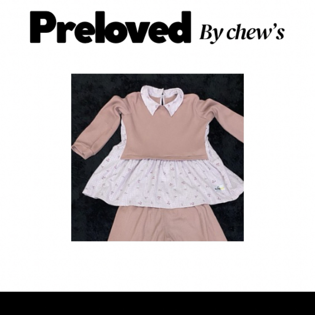 [ PRELOVED ] setelan anak pink babyara - preloved by chew's