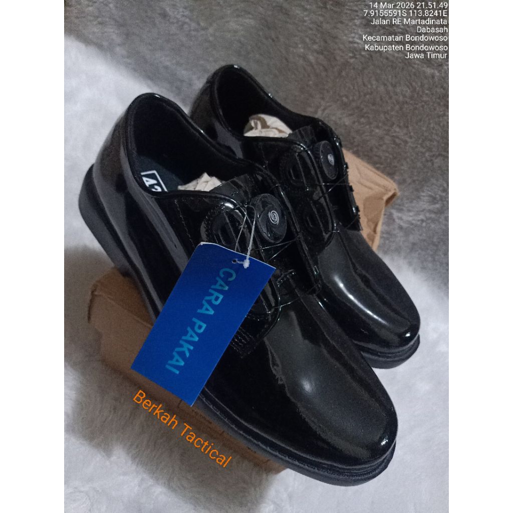 Sepatu PDH Jatah Polri Tali Putar