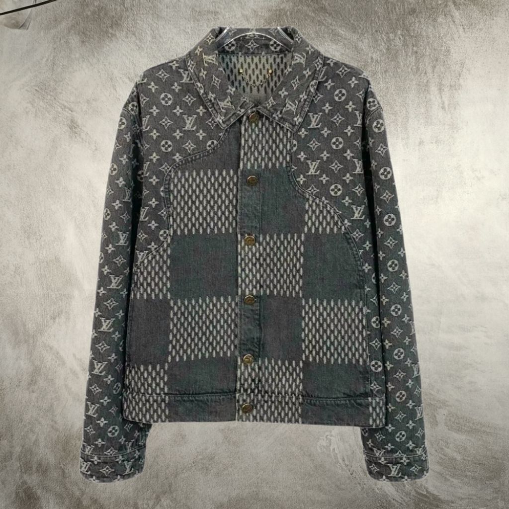 Louis Vuitton Nigo Giant Damier Waves Monogeam Denim Jacket