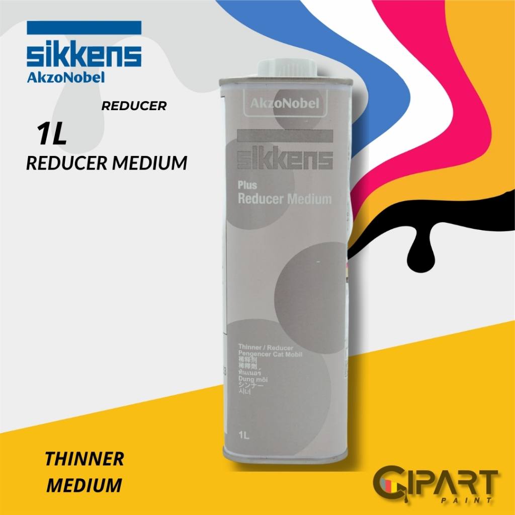 Sikkens Plus Reducer Medium & Slow 1 Liter - Thinner Pengencer Cat Mobil AkzoNobel