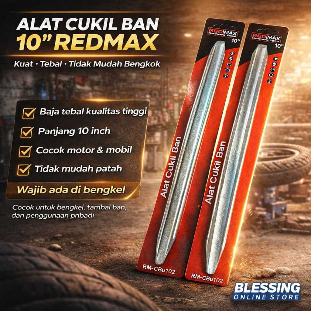 REDIMAX Alat Congkel Ban Motor Mobil 10" Congkelan Cungkil Cukit Ban Cukil 10 Inch Cod / Tersedia Ju