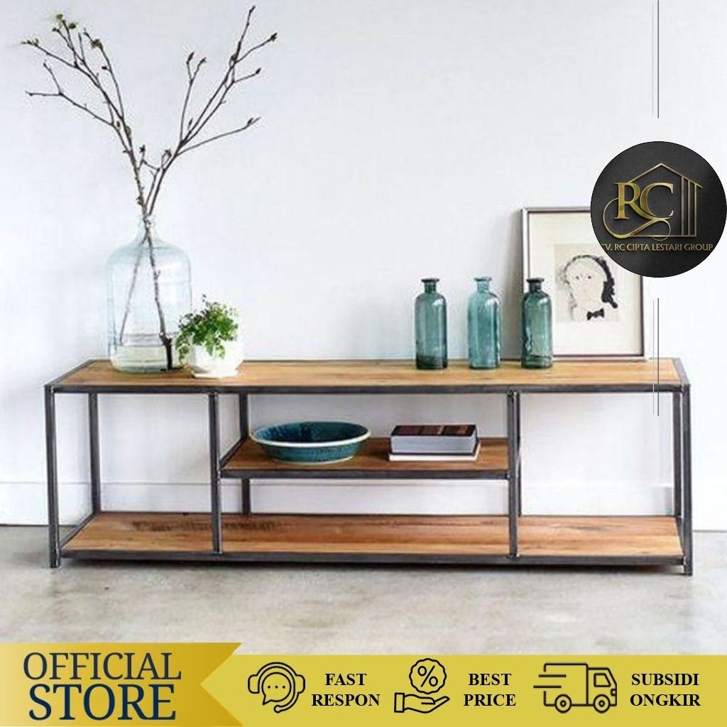 Bupet Tv | Meja Tv Panjang Industrial