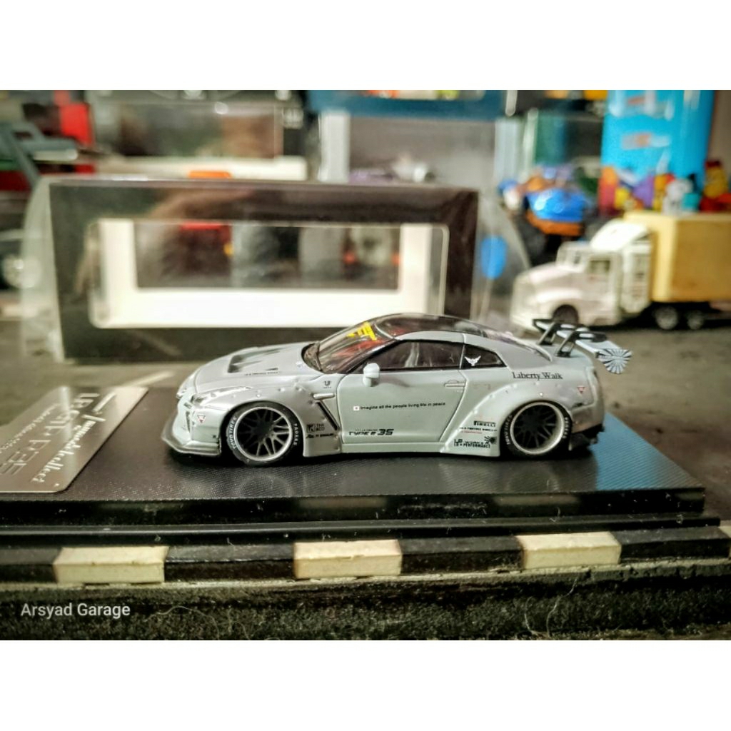 Diecast My Model Collect MyModelCollect LBWK Nissan Skyline GTR R35 Grey