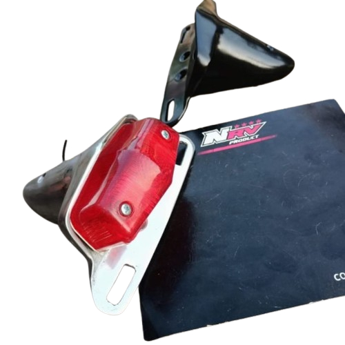 Stoplamp British style. Stoplamp lucas. Lampu belakang motor Custom Handmade