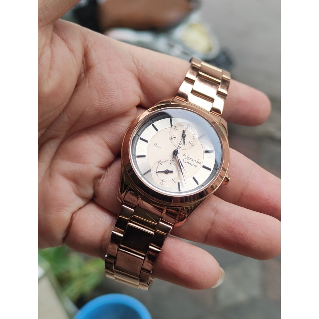 jam tangan original Alexandre Christie wanita second bekas preloved