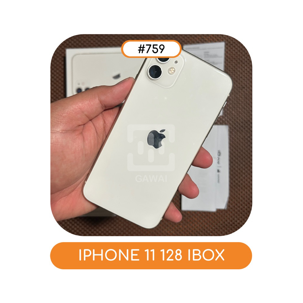 #759 Iphone 11 White 128 Ibox BH 78%