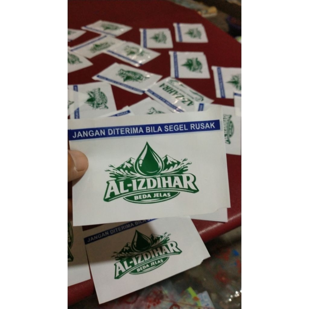 custom segel galon,segel galon merk depot 1000 pcs