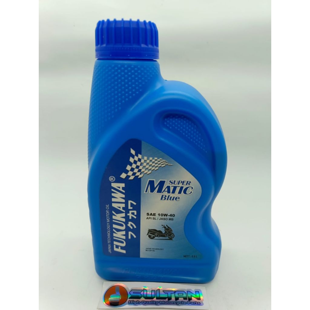 OIL OLI MESIN SUPER  METIC FUKUKAWA  SAE 10W-40 1L API SJ/JASO MA