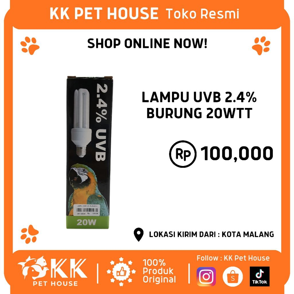 0926-LAMPU UVB 2.4% BURUNG 20WTT