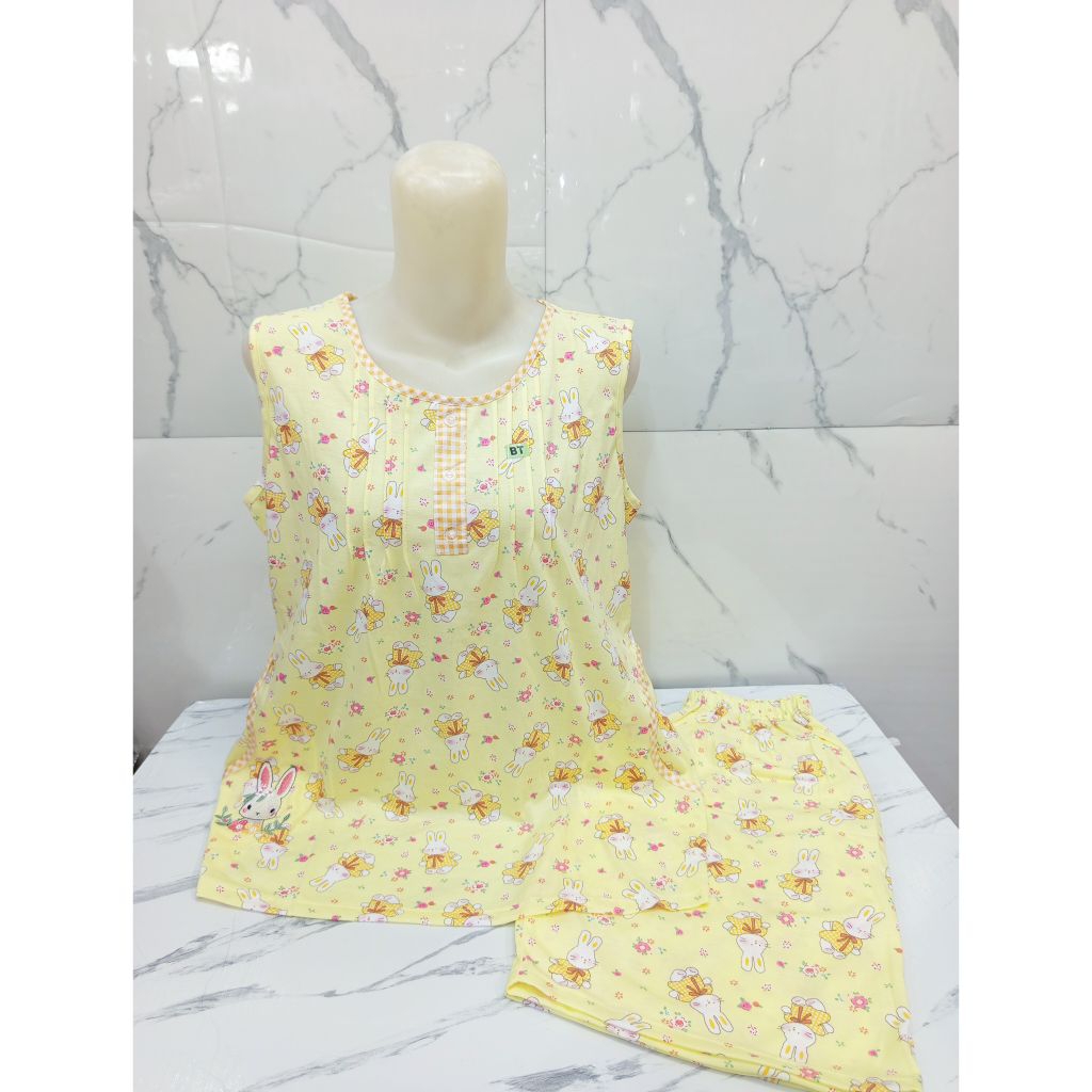 Yumico Setelan Kaos Babydoll Celana Pendek - Kutung BY YUMICO