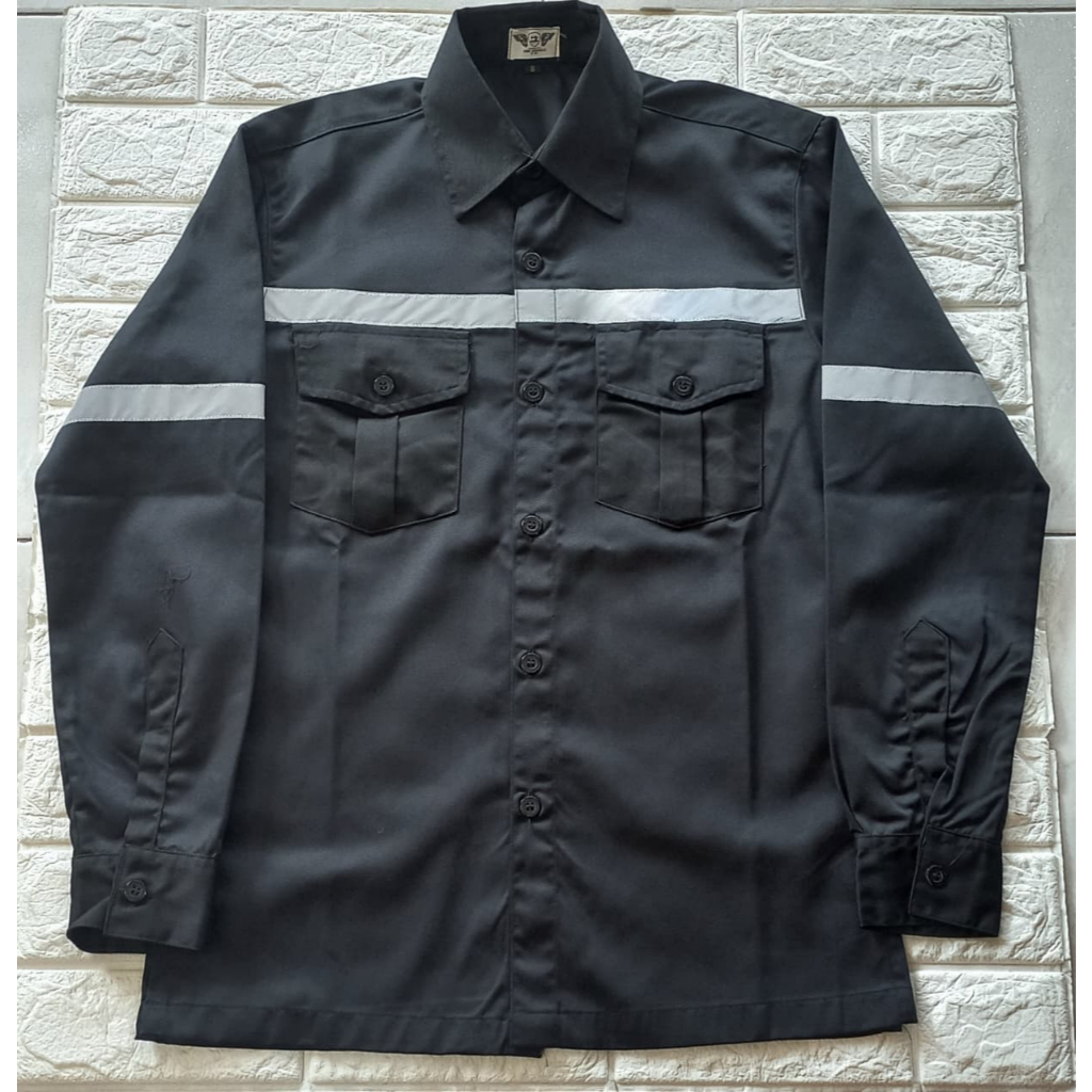 Kemeja Safety PDL Hitam