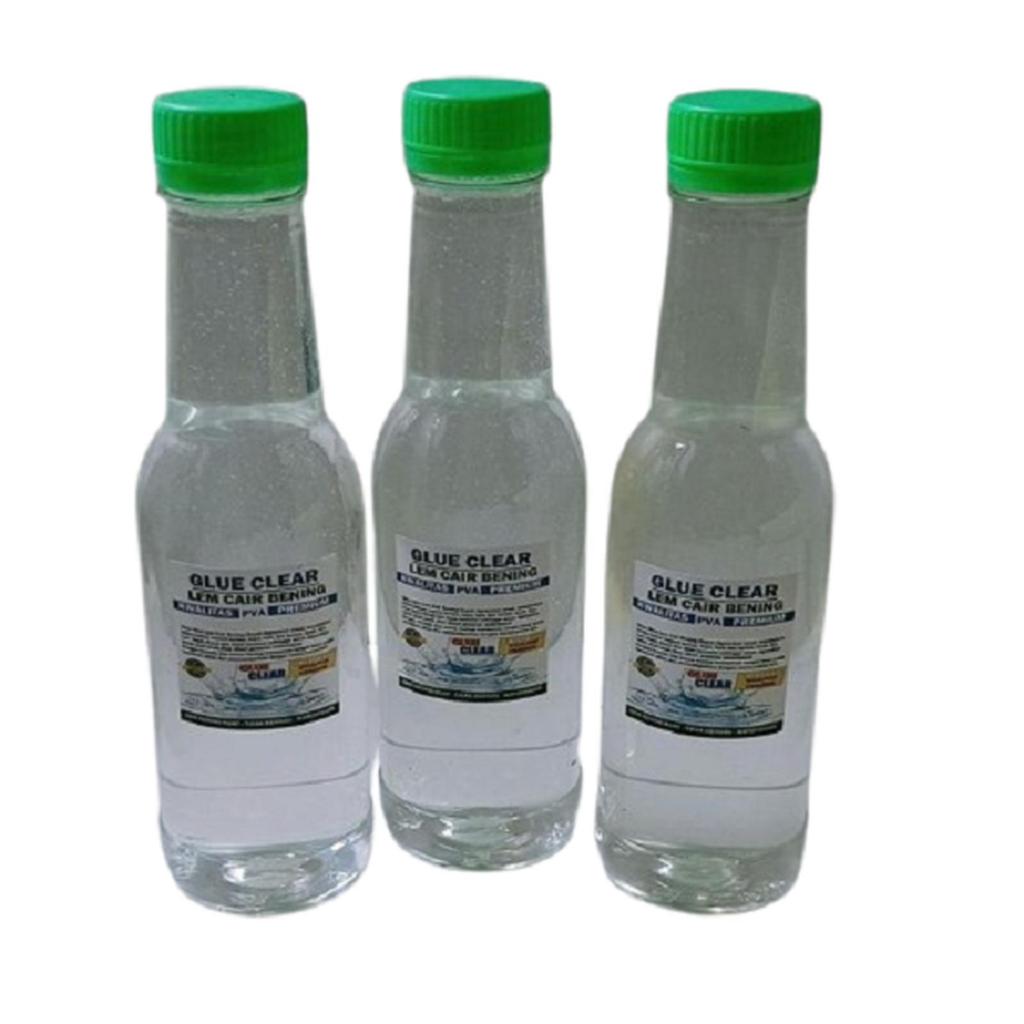 Lem Kertas Cair Glue Clear Bening 250ml Lem PVA Lem Karton Kraft Lem Slime Lem Klay Perekat Refill