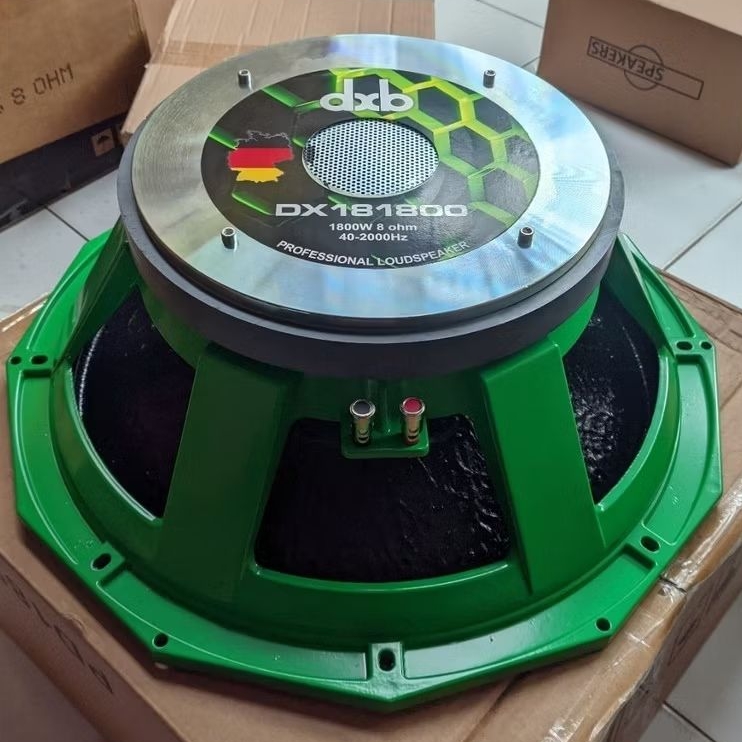 SPEAKER KOMPONEN 18 INCH / speaker komponen 18 inch DXB 181800 Daya 1800 watt / voice coil 5 in / da